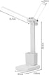 Generic 3 Dimming, (FOLD-699ADUAL) Rechargeable Desk Lamp, Small Desk Light with Color Temperatures & Stepless Battery
