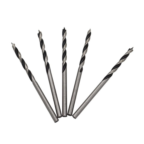Brad Point Drill Bits 3mm (1/8") Wood Drill Bit Set, High Carbon Steel for Woodworking