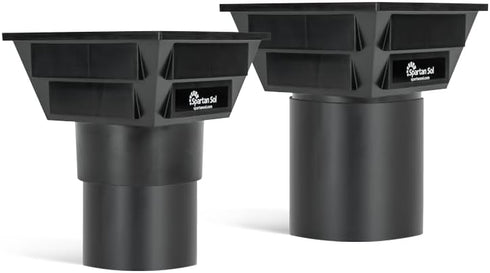 Spartan Sol 3 4 6x6x4.5 Solar Ventilation Fan - Universal Fit for and Pipes - Portable Exhaust Fan For Porta Potty