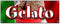 72" Gelato Banner Sign Concession ice Cream Italian