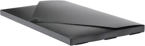 JAM PAPER Plastic Portfolio with Snap Closure, Large, 11 x 17 x 3/4, Black, Sold Individually