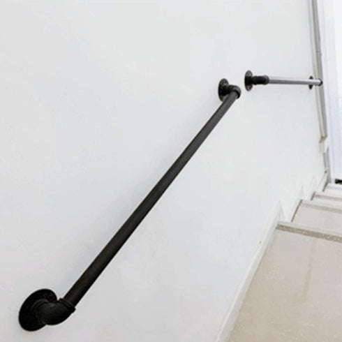 XXSLY 80cm 60cm) Grab Bars Grab Rail handrail Showers and Walls Black Stair Handrail, Multifunction Metal Wrought Iron
