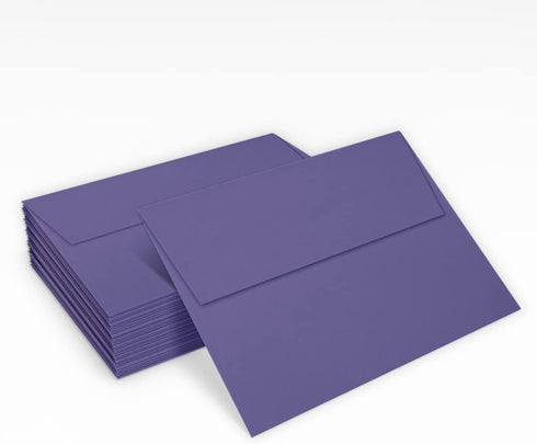 LUXPAPER A7 Invitation Envelopes for 5 x 7 Cards in 80 lb. Wisteria, Printable Envelopes, 50 Pack