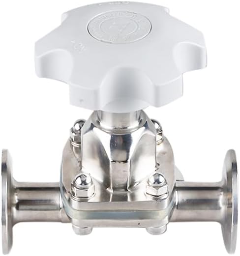 KOKYLEZN DN15 DN20 DN25 DN50 SS316L 1.5" 2" Product(25mm 50.5) Diaphragm Valve Stainless Steel Tri Clamp Valve of Brew