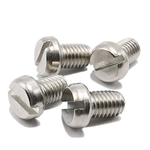 HH FASTENERS M6x12mm Steel,Pack 20 Slotted Cheese Head Machine Screws,Stainless