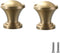 SANCHAKOU Furniture Knobs 2Pcs Wardrobe Door Round Single Hole Gold Bedside Table Full