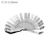 Stainless Steel Feeler Gauge - Dual Reading Combination Gap Thickness Measure Inch & Metric 0.127-0.508mm / 0.005