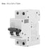 2P 250V Low-Voltage DC Miniature Circuit Breaker 63A for Solar Panels, Grid System, DIN Rail Mount