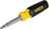 VACO VAC1110 11-in-1 Multi-Bit Screwdriver Set, 8 Phillips, Slotted, Square, Torx Tips, 3 Nut Driver Sizes, Comfort Grip