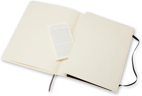 Moleskine Classic Notebook, Soft Cover, XL (7.5" x 9.5"), Ruled/Lined, Black, 192 Pages