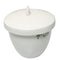 2pcs Laboratory Porcelain Crucible with Lid, Lab Equipment Porcelain Crucible, 30mL Capacity