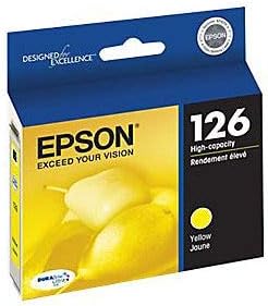 Epson 126 DURABrite Ultra Ink Yellow Cartridge for WF-3520, WF-3530, WF-3540, WF-520, WF-545, WF-630, WF-633, WF-635,