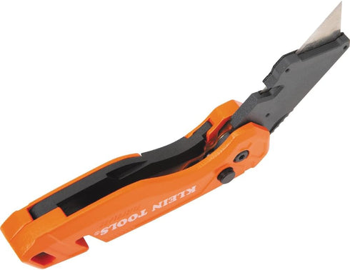 Klein Tools 44303 FLICKBLADE Folding Utility Knife, Blade Storage, Compact with Side Release Button