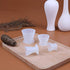 4pcs/Set Self-solidifying Cups Dental Lab Silicone Mixing Cup Rubber Mixing Bowl