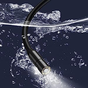 Daxiongmao 1080P IP67 Endoscope Camera with Light, HD Borescope, Waterproof Snake Camera Ideal for Inspecting Walls