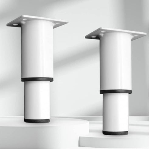 ZongSy 4.72 inch 1000kg 4-Piece Heavy-Duty Hairpin Furniture Leg, Adjustable Height, Suitable for TV Stand, Table Leg