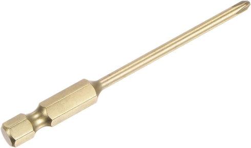 PH1 Phillips Head Screwdriver Drill Bit, 3" Length, 0.12" Dia, 1/4 Inch Hex Shank, S2 Steel Magnetic