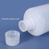250ml/2 Pcs HDPE Narrow Mouth Round Container, Leak Proof Plastic Lab Chemical Reagent Bottles (Translucence)