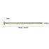 60pcs Gold Hardware Nails, 3 Inches Brass Plated Wall Nails for Hanging and Wood Projects