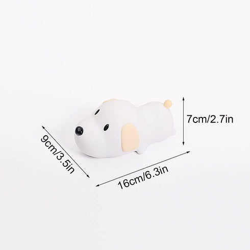 TTBDDDYH Cute Puppy Kids LED Night Light Soft Silicone Pat Pat Lights for Kids Room Color Changing Girls Boy Baby