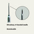 Eli-Vet Veterinary Aluminum Hub Needle, 18G x 1 inch (25 mm), 100 per Box, Individual Sheath AHN1825