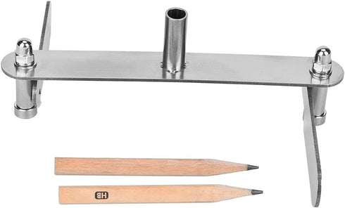 Center Finder - Stainless Steel Woodworking Marking Gauge Scriber Tool for Center Line Marking (40-100MM)