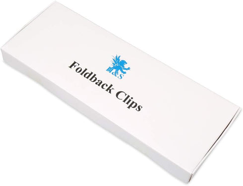 H&S Multi-purpose Jumbo Foldback Clips for Paperwork, Pack of 10 Black Binder Office Clips