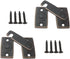 QCAA Solid Brass Shutter Bar/Door Latch, 7/8" x 2-3/32", Classic Bronze, 2