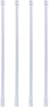 Waziaqoc 4 Pack 17-27.6 Inch Window Security Bar, Extendable Tension Rods for Bathroom Cupboards, Enhanced Safety