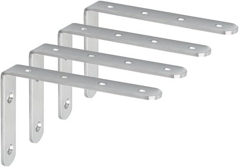 Alise 4mm Thick Shelf Brackets,Floating Shelves Bracket Heavy Duty L Brackets Corner