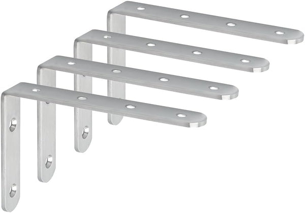 Alise 4mm Thick Shelf Brackets,Floating Shelves Bracket Heavy Duty L Brackets Corner