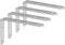Alise 4mm Thick Shelf Brackets,Floating Shelves Bracket Heavy Duty L Brackets Corner