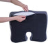 Tailbone Seat Cushion Non-Slip Orthopedic Memory Foam Pressure Relief for Long Sitting on Office Chair, Home Chair