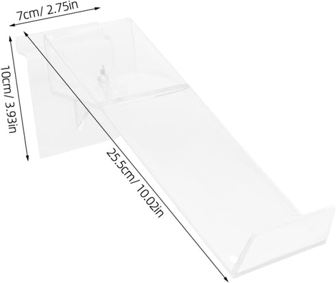 2pcs Zerodeko Plastic Shoe Display Rack Shoe Display Holder Stand for Retail Sandals Show Rack Stand
