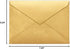 LUXPaper A7 Baronial Invitation Envelopes | Gold Metallic, Pointed Flap, 5 1/4" x 7 1/4", 50 Qty