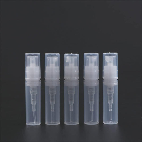 GANPUB 5Pcs Mini Transparent Spray Bottle, Empty Plastic Spray Bottle Fine Mist Refillable