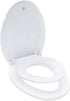 WAAYAA Elongated Toilet Seat with Toddler Seat Built In Soft Close, Slow Close