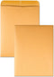 Quality Park Open-End Catalog Envelopes, Gummed, Brown Kraft, 10 x 13, 100 per Box (41667)