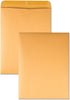Quality Park Open-End Catalog Envelopes, Gummed, Brown Kraft, 10 x 13, 100 per Box (41667)