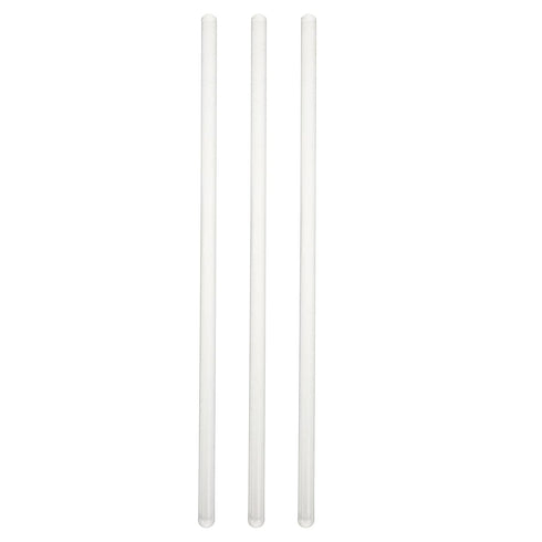 iplusmile 3pcs Lab Glassware Drain Tool, Transparent Stirring Stick, Solid Glass Mixer for Laboratory Equipment