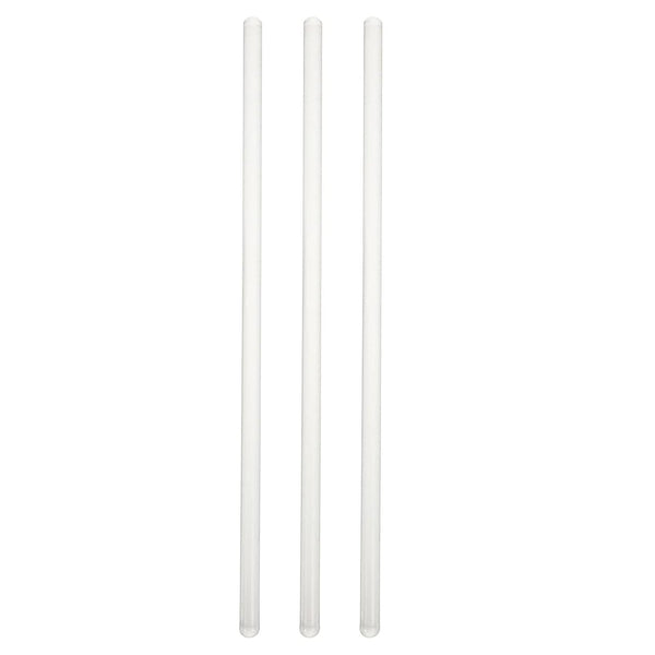 iplusmile 3pcs Lab Glassware Drain Tool, Transparent Stirring Stick, Solid Glass Mixer for Laboratory Equipment