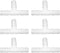 JoyTube Plastic Hose Barb Fittings, 3/8" ID Equal Barbed Tee Pipe Connectors, Pack of 6
