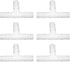 JoyTube Plastic Hose Barb Fittings, 3/8" ID Equal Barbed Tee Pipe Connectors, Pack of 6