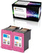 HP 60 Color Refilled Ink Cartridge Replacement for Envy 120 114 Deskjet F4480 F4210 (2 Color)