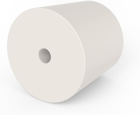 Solid Rubber Stoppers with Single Hole, Size 6#, Set of 5, Precision Tapered Lab Seal for Air-Tight Control