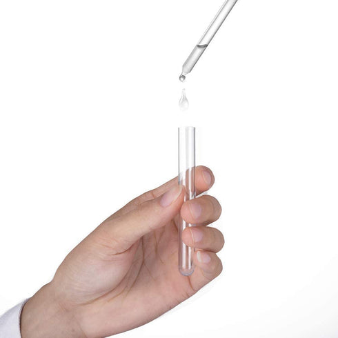 100pcs 12x100mm Clear Plastic Test Tubes with Caps for Scientific Experiments, Halloween, Birthday Party Supplies