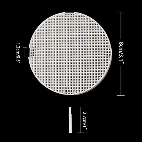2pcs Dental Lab Honeycomb Firing Trays, Circle Plate Hold Rack & 20pcs Zirconia Ceramic Pins
