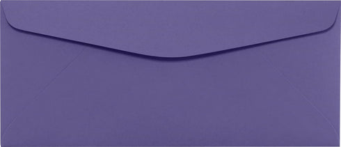 LUXPaper #10 Commercial Flap Business Envelopes - 4 1/8" x 9 1/2", Wisteria Purple, 80lb. Text, 50 Qty