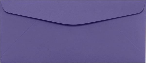 LUXPaper #10 Commercial Flap Business Envelopes - 4 1/8" x 9 1/2", Wisteria Purple, 80lb. Text, 50 Qty