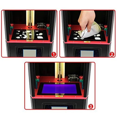 Sovol 3D 2 Pack Stick On Gasket, Screen Protector for 5.5" & 6.1" 3D Resin Printers, Universal Resin Spill Protection
